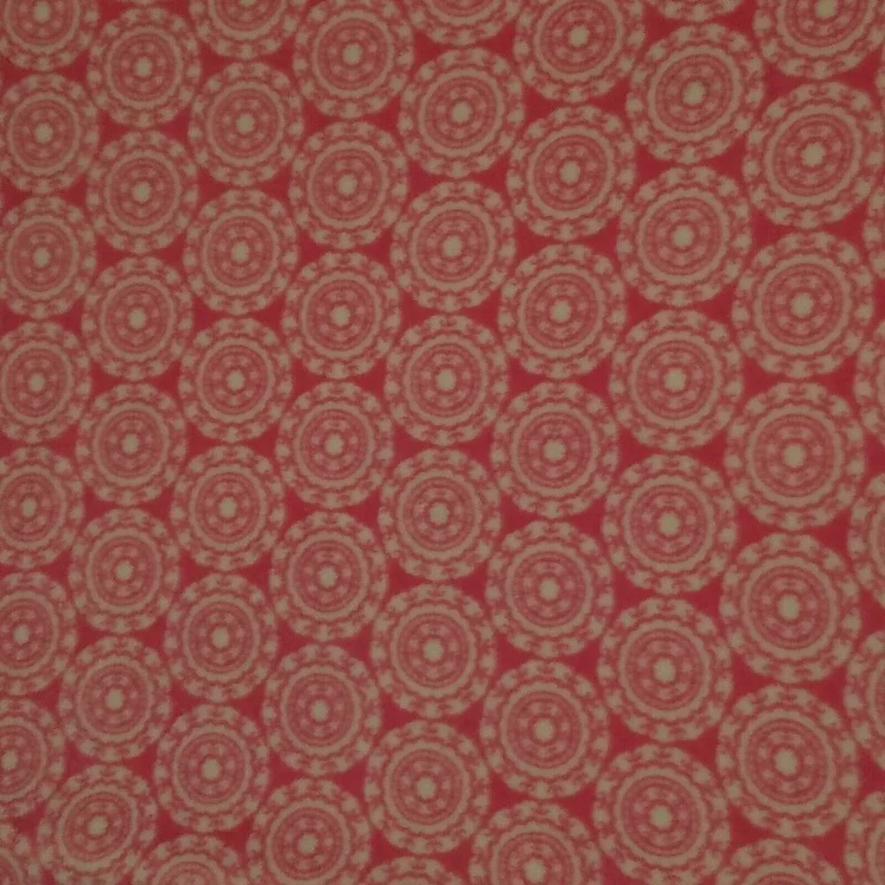 HB Hudson Baby Pink White Medallion Circle Blanket Girl Fleece Lovey 30